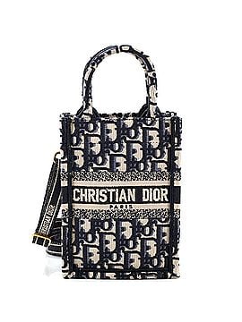 Christian Dior Book Tote Phone Bag Embroidered Canvas Mini (view 1)