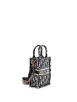 Christian Dior Book Tote Phone Bag Embroidered Canvas Mini (view 2)