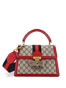 Gucci Queen Margaret Top Handle Bag GG Coated Canvas Small (view 1)