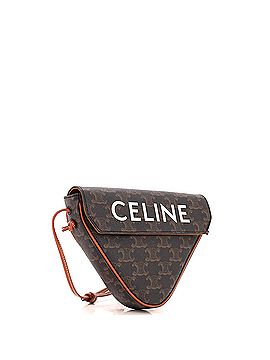 Céline Triangle Crossbody Bag Triomphe Coated Canvas (view 2)