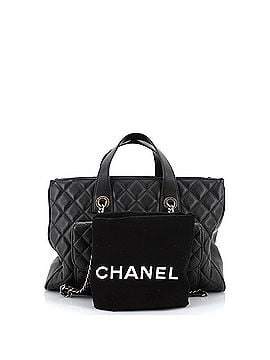 Chanel Casual Pocket Shopping Tote Quilted Goatskin Large (view 2)