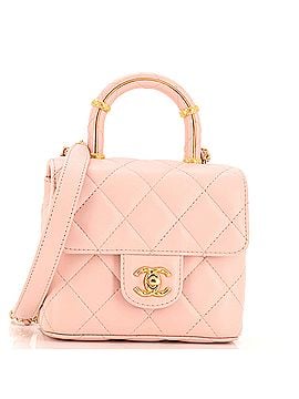 Chanel Crush Top Handle Flap Bag Quilted Lambskin Mini (view 1)
