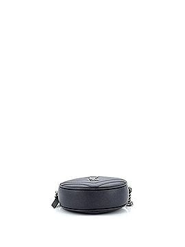 Saint Laurent Vinyle Round Camera Bag Matelasse Chevron Leather (view 2)