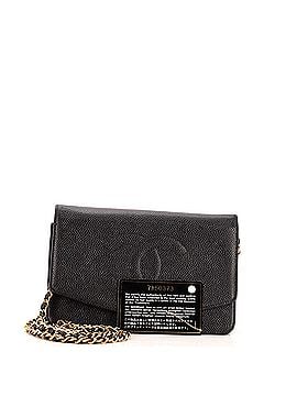 Chanel Timeless Wallet on Chain Caviar (view 2)