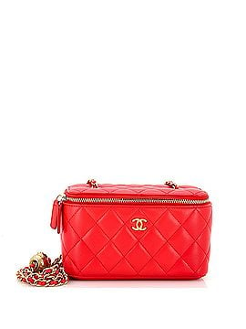 Chanel Pearl Crush Vanity Case with Chain Quilted Lambskin Small (view 1)