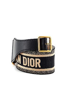 Christian Dior Logo Belt Embroidered Canvas Extra Wide (view 1)