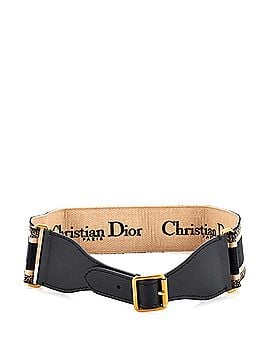 Christian Dior Logo Belt Embroidered Canvas Extra Wide (view 2)