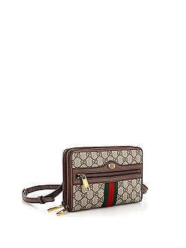 Gucci Ophidia Double Zip Crossbody Bag GG Coated Canvas Small (view 2)