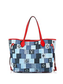 Louis Vuitton Neverfull Tote Damier and Monogram Patchwork Denim MM (view 1)