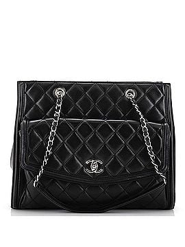Chanel Geometric Shopping Tote Quilted Lambskin Large (view 1)