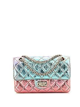 Chanel Rainbow Reissue 2.55 Flap Bag Quilted Multicolor Metallic Goatskin Mini (view 1)