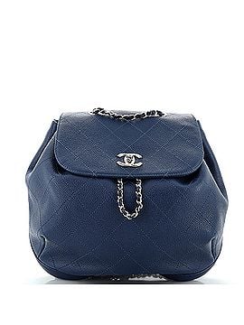 Chanel CC Drawstring Backpack Quilted Caviar Medium (view 1)