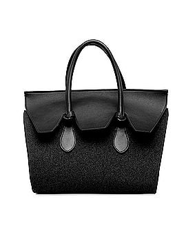 Céline Felt and Leather Tie Knot Tote (view 1)