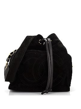 Chanel Vintage Timeless Drawstring Bucket Bag Suede Medium (view 1)