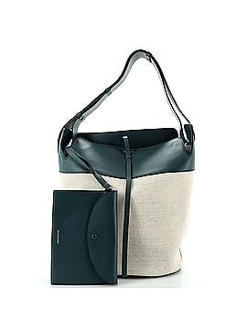 Burberry Supple Bucket Bag Canvas with Leather Medium (view 2)