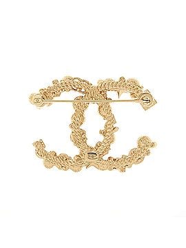 Chanel CC Charms Brooch Metal with Faux Pearls and Crystals (view 2)