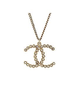 Chanel CC Pendant Necklace Metal with Crystals (view 1)