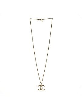 Chanel CC Pendant Necklace Metal with Crystals (view 2)