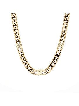 Chanel Triple CC Link Chain Choker Necklace Metal with Enamel (view 1)