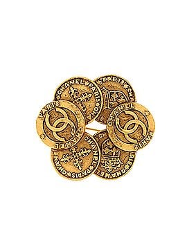Chanel Vintage CC Circled Coin Booch Brooch Metal (view 1)