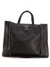 Chanel 100% Leather Black Top Handle Chain Tote Caviar Medium One Size - photo 1