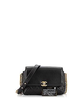 Chanel Side Chain Compartment Flap Bag Quilted Goatskin Medium (view 2)