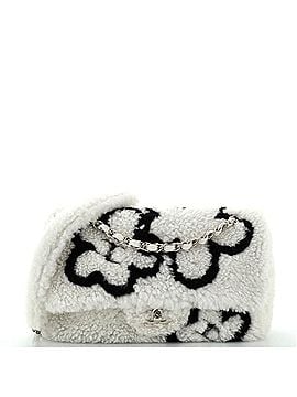 Chanel Classic Single Flap Bag Pearl Embellished Shearling Jumbo (view 1)