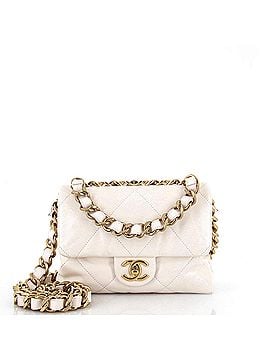 Chanel CC Bar Chain Handle Flap Bag Quilted Lambskin Small (view 1)
