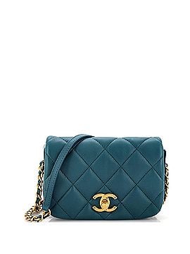 Chanel Nailed CC Full Flap Bag Quilted Calfskin Mini (view 1)
