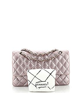 Chanel Classic Double Flap Bag Quilted Metallic Calfskin Medium (view 2)