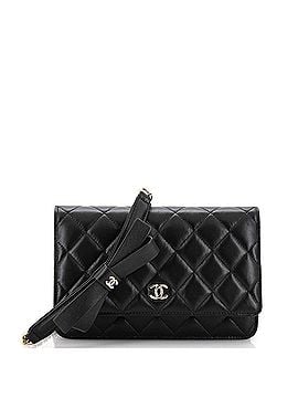 Chanel Bow Strap Wallet on Chain Quilted Lambskin (view 1)