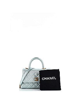 Chanel Coco Top Handle Bag Quilted Iridescent Caviar Mini (view 2)