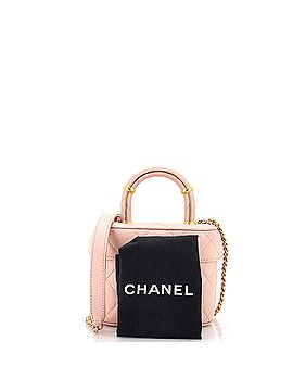 Chanel CC Top Handle Flap Vanity Case Quilted Lambskin Small (view 2)
