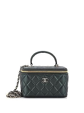 Chanel Classic Top Handle Vanity Case with Chain Quilted Iridescent Lambskin Small (view 1)