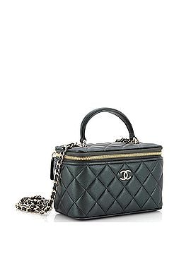 Chanel Classic Top Handle Vanity Case with Chain Quilted Iridescent Lambskin Small (view 2)
