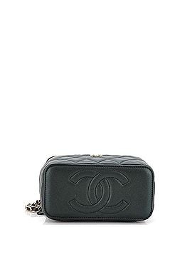 Chanel Classic Top Handle Vanity Case with Chain Quilted Iridescent Lambskin Small (view 2)