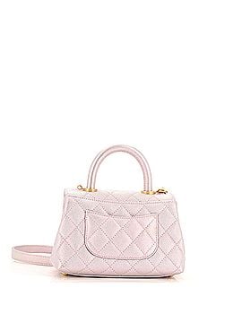 Chanel Coco Top Handle Bag Quilted Iridescent Caviar Extra Mini (view 2)