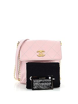 Chanel About Pearls Flap Hobo Quilted Calfskin Small (view 2)