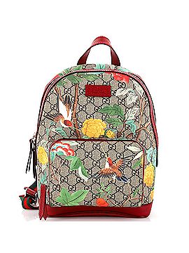 Gucci Zip Pocket Backpack Tian Print GG Coated Canvas Small (view 1)