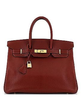 Hermès Birkin Handbag Red Chevre de Coromandel with Gold Hardware 35 (view 1)