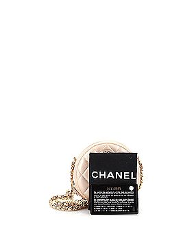 Chanel Pearl Strap Round Clutch with Chain Quilted Iridescent Lambskin (view 2)