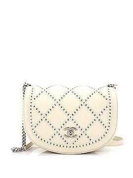 Chanel Coco Eyelets Round Flap Bag Quilted Calfskin Small (view 1)
