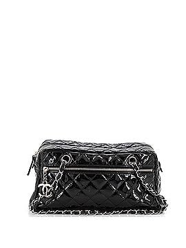 Chanel Front Zip Bowler Bag Quilted Patent Small (view 1)