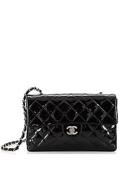 Chanel Vintage Classic Single Flap Bag Quilted Patent Medium (view 1)