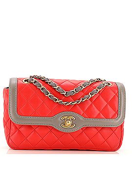 Chanel Two Tone Flap Bag Quilted Lambskin Medium (view 1)