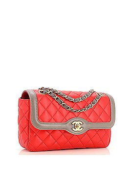 Chanel Two Tone Flap Bag Quilted Lambskin Medium (view 2)