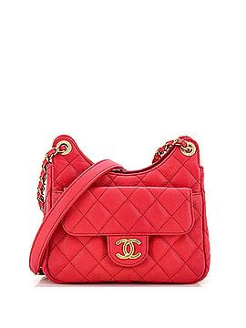 Chanel Wavy CC Hobo Quilted Caviar Small (view 1)