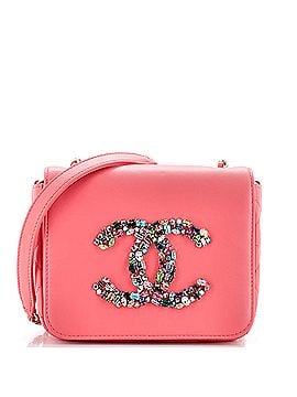 Chanel Giant Crystal CC Flap Bag Lambskin Mini (view 1)