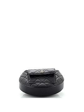 Chanel Front Pocket Hobo Pouch Quilted Caviar Mini (view 2)