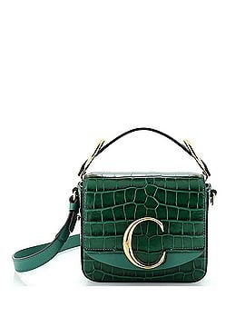 Chloé C Flap Bag Crocodile Embossed Leather Mini (view 1)